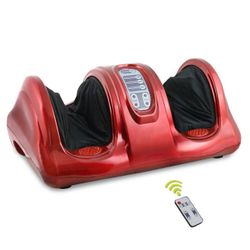 Shiatsu Kneading Foot Massager w/ Remote Control - Red