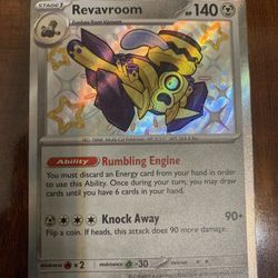 Pokemon Revavroom Paldean Fates Shiny Holo 193/091 MINT PACK FRESH!