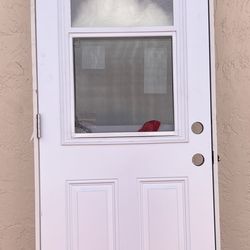 30" x 80" Right Hand Outswing Door New $350