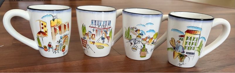 20 Province by Apple Coffee Mugs (5 of each pattern) – Retired French Country Pattern - $40 OBO