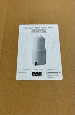 Katadyn 10 Liter Drip Filter TRK Water Filtration System with 3 Replacement Cartridges