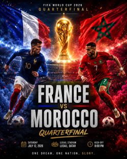 France 🇫🇷 vs Morocco 🇲🇦 quarter final tickets