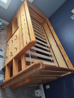 Junior Loft Bed with Desk, Drawers and Cabinet