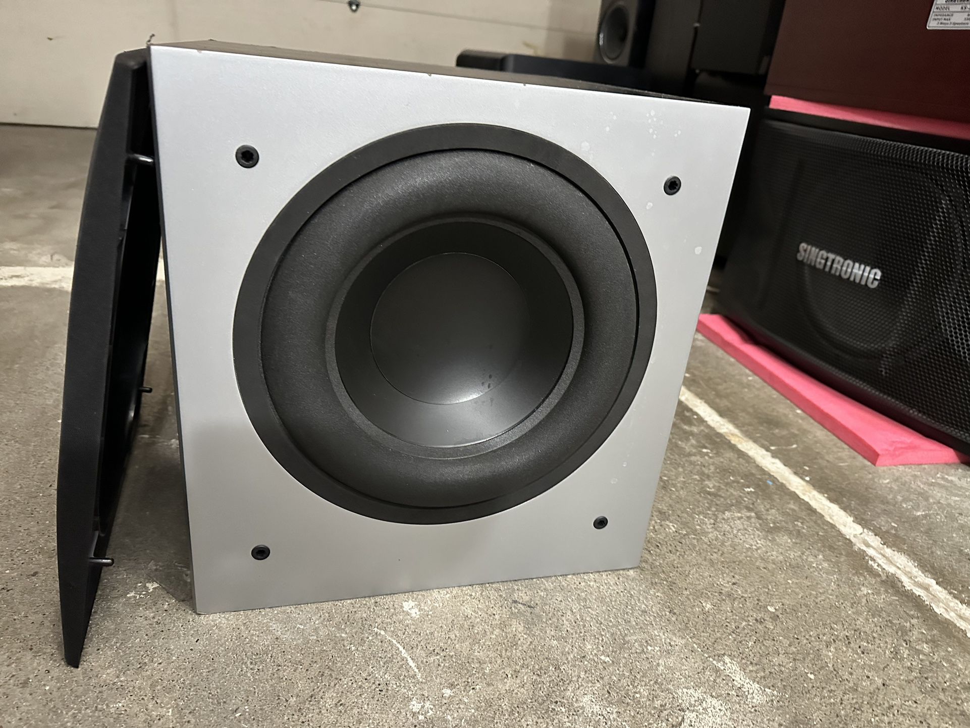 POLKAUDIO PSW505 POWERED SUBWOOFER, 12” WOOFER (NOT WORKING FOR REPAIR