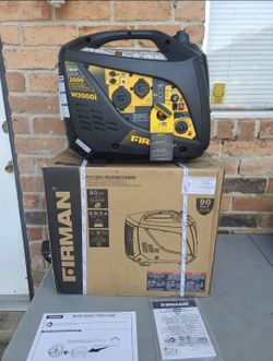 FIRMAN 2,000 Watts Recoil Start Gas Powered Inverter Generator Very Quiet with Built-In Parallel Capability