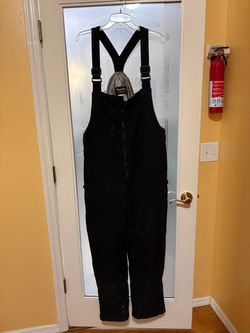 Refrigiwear Black Insulated Bib Overalls size Large