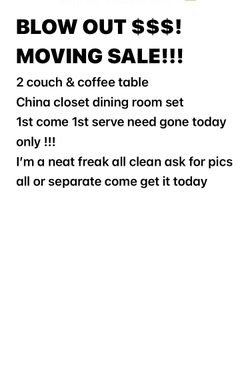 Cheap!!! Moving Sale Today Need Gone Today !! 