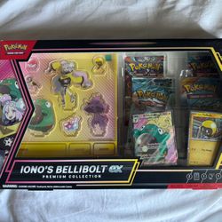 Pokemon Cards Collection Iono’s Bellibolt ex premium collection bundle with trading card binder