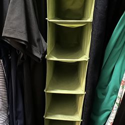 Lime Green Hanging Shoe Rack For 10 Pairs 