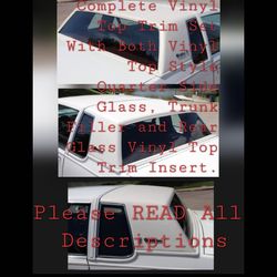 Oldsmobile Cutlass Supreme *Complete*Vinyl Top Set.. 1981 Thru 1987