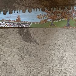 Hand Painted Old Timber Saw