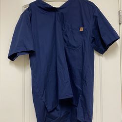 Navy Blue Carhartt Scrub Set Size L