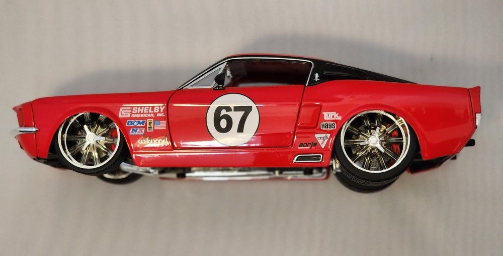 Jada Bigtime Muscle 1967 Shelby GT 500KR Mustang Blue Candy Red 1:18 Scale