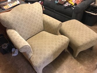 Chair with ottoman