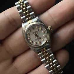 Rolex Ladies Non Date Two tone Buy Sale Trade Gold Silver 