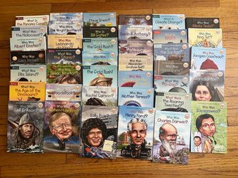 Who HQ What Is / Who Was 40 Books Lot