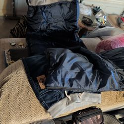 Blue Sleeping Bag With Carrying Case / Bag