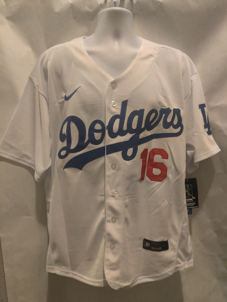 New Men's Dodgers Will Smith White Jerseys Stitched