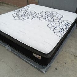 King Size Mattress Pillow Top New 12"