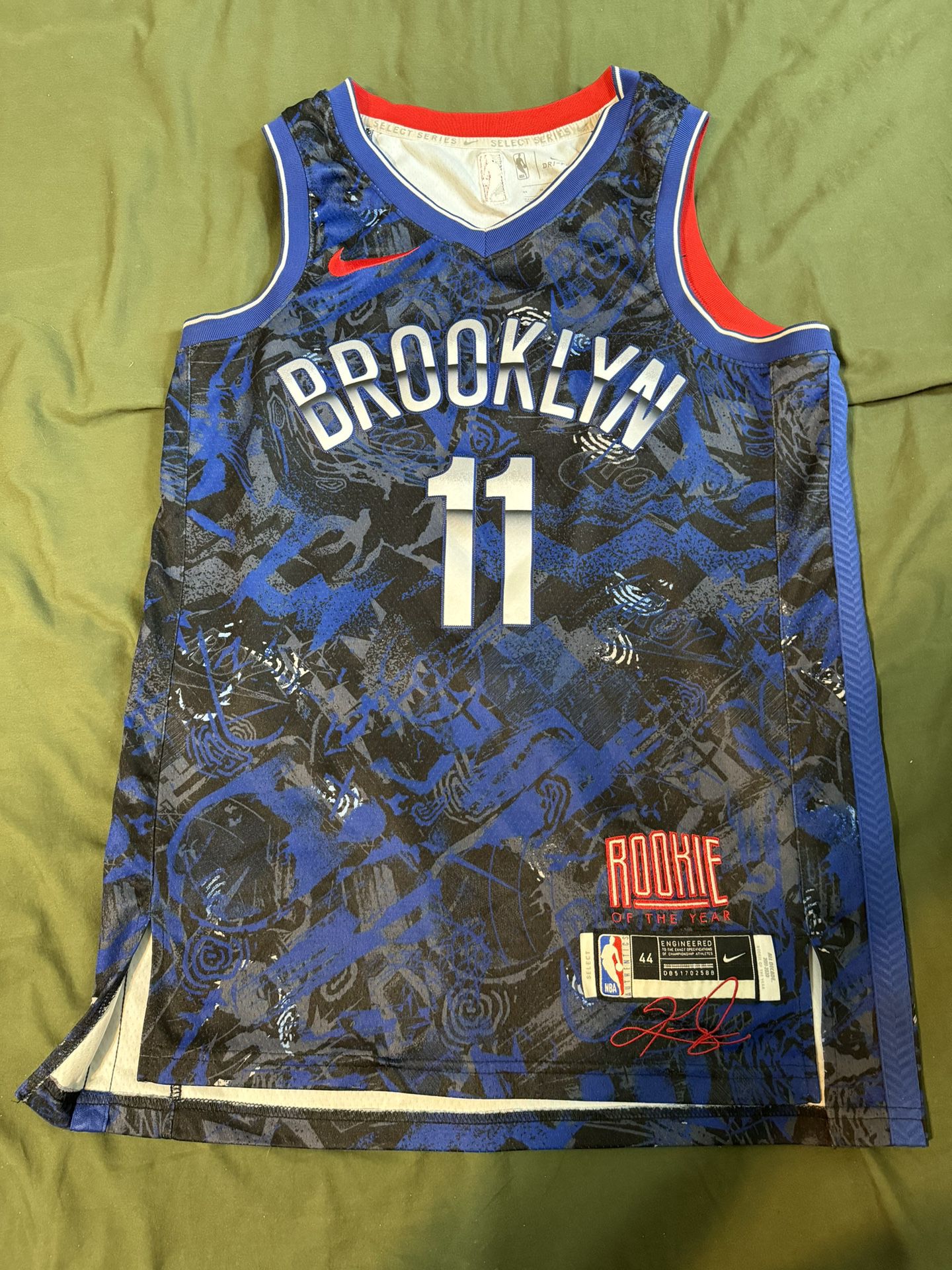 Men's Brooklyn Nets Kyrie Irving Nike Blue Select Series Rookie of the Year Swingman Jersey