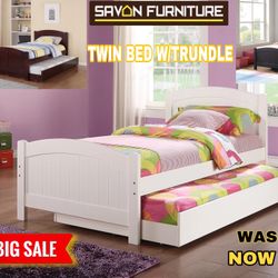 Beautiful Twin Frame With Trundle 