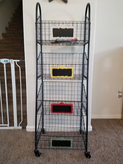 Black wire shelves