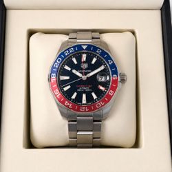 TAG Heuer Aquaracer Calibre 7 GMT “Pepsi” Automatic – Full Set
