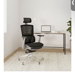 Nouhaus Rewind Ergonomic Office Chair with Footrest and Lumbar Support