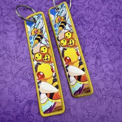 1 Piece Double Sided 5 Inch Pokemon Beedrill Keychain