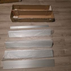 Gymax 3" Aluminum Door Threshold Ramp – 700lb Capacity (Adjustable Rise, 34” Wide)
