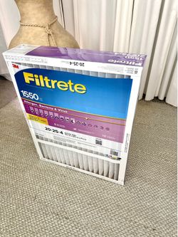 Filtrete 20" x 25" x 4" Air Filter 1550 MPR: MERV 12 Electrostatic for Home Furnaces