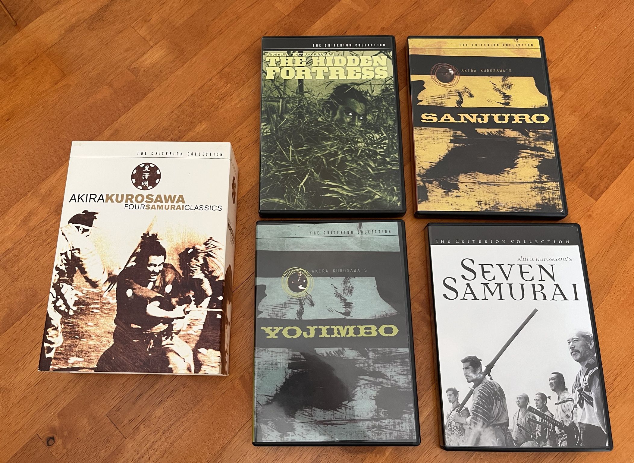 4 Samurai Classics DVD collection (Akira Kurosawa)