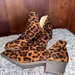 Cheetah Print Booties