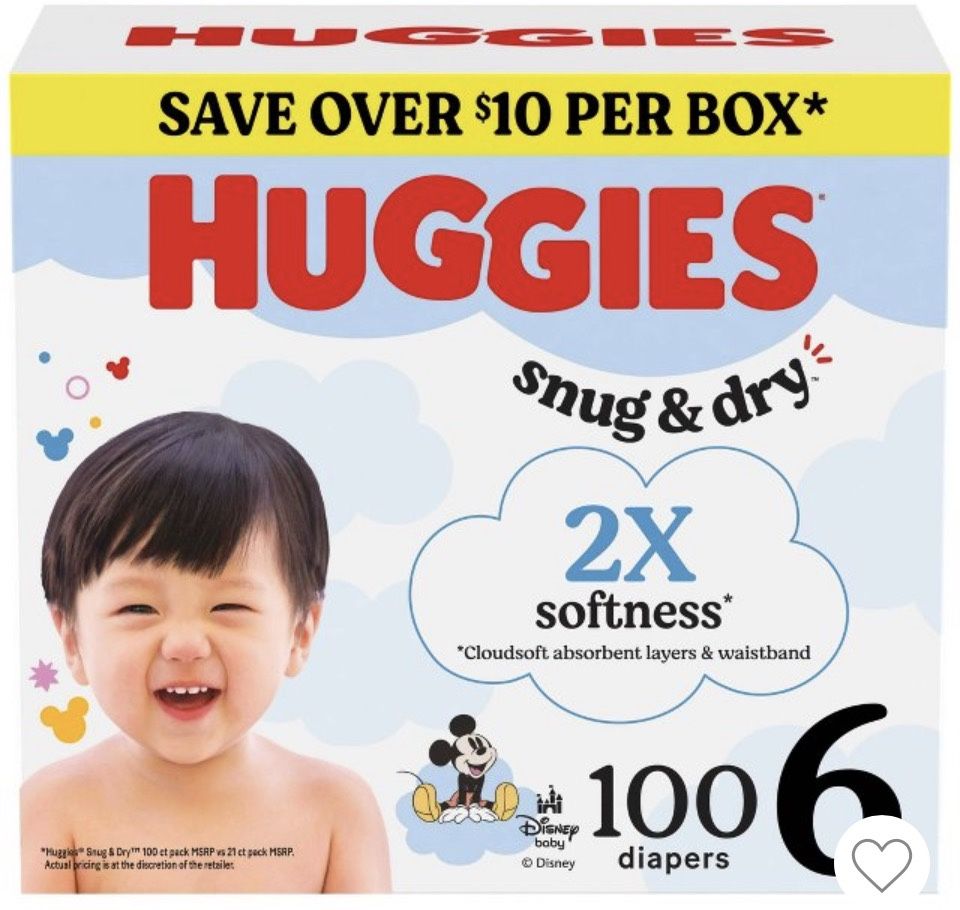 Huggies Size 6 100 Diapers 