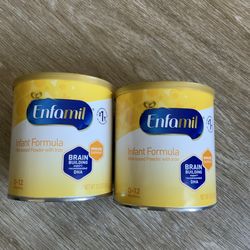 Enfamil  Infant Formula 12.5 oz 2 pack-Expiration date 11/01/2026 and 6/01/ 2027