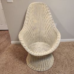 Vintage Wicker Mushroom Chair