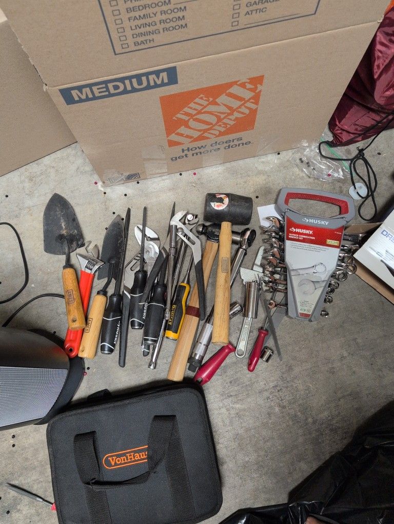 Assorted Tools - Impact Screwdrivers, Angle Wrenches