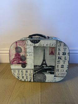Paris suitcase