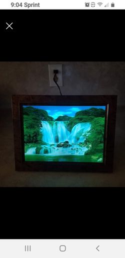 Light up motion picture frame