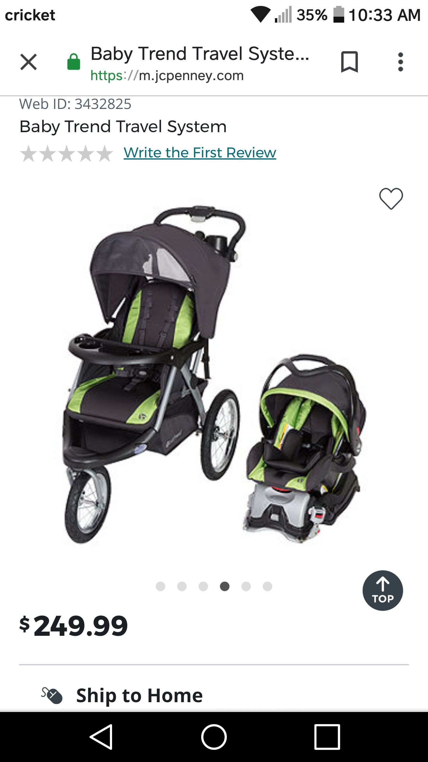 Baby car seat and stroller system