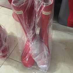 Red Hunter Womens Rain Boots Size 8 