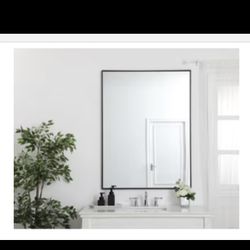 ELEGANT LIGHTING ETERNITY RECTANGULAR FRAMED WALL MIRROR