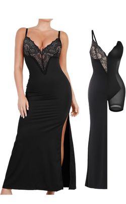 Black Lace Bodice Maxi Slip Dress  xl $35 new