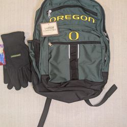Oregon Ducks Colombia Campus Backpack with Gloves