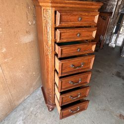 💕Lingerie Oak Tall Chest, Lingerie Chest, Tall Chester Drawers, Drawers💕