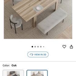 Extendable Dining Room Table for 6-10 Person