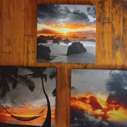 3 Set Canvas Paintings