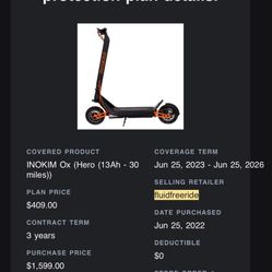 INOKIM ELECTRIC SCOOTER $800 (Firm)