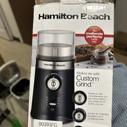 Hamilton Beach Electric Coffee Grinder (80396C) | Stainless Steel Chamber | Multiple Grind Settings