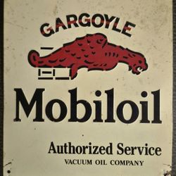 Mobiloil “Gargoyle” Reproduction Sign
